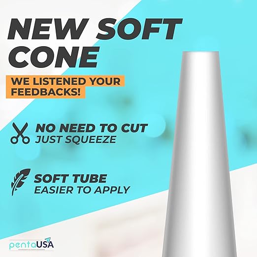 PentaUSA Tile Grout - Large Grout Filler Repairs Renews Tube, Fast Drying Grout Repair Kit, Odorless Formula - Grout Floater Included - 13.4oz / 380gr (Beige)