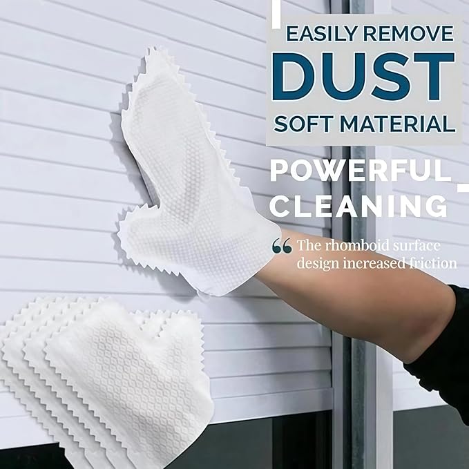 120 Pieces Multi-Purpose Washable Dusting Gloves, Microfiber Gloves for Plants, Disposable Duster Sleeves for Cleaning (60pc)