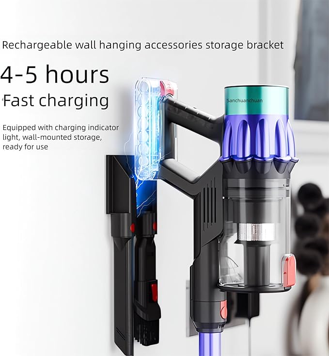 Cordless Vacuum Cleaner for Home 650W 40KPA 60 Mins-Actual Parameter,Self-Standing Cordless Vacuum with Charging Dock Station, LED Display, Upgraded Anti-Tangle Stick Vacuum for Pet Hair/Carpet/Floor