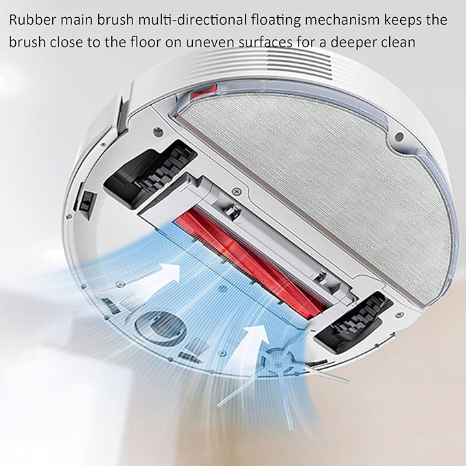 Accessory for Roborock Q7 Max/Q7 Max Plus/T8 Robot Vacuum Cleaner Replacement Part Kit Includes 1 Rubber Main Brush, 3 Dust Bag, 2 HEPA Filter, 2Mop Cloth, 2 Side Brush