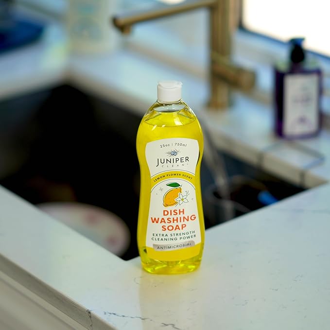 Dish Soap, Lemon Scent, Liquid Dish Washing Soap Squeeze Bottle 25 Fl Oz (Pack of 1)