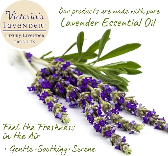 Victoria's Lavender Room Spray, All Natural Home Atmosphere Essential Oil Concentrated Room Spray Air Freshener, Bathroom Odor Eliminator, Luxury Spray Made in the USA, Lavender & Fir - 1 Pk (4 Fl Oz)