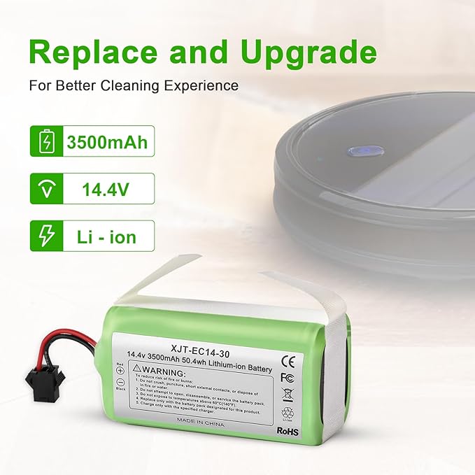 Powilling Upgraded 3500mAh N79 14.4V Battery for Eufy RoboVac 11 11S 30 15C 25C 35C Robot Vacuum Cleaner for Ecovacs Deebot N79 N79S Deebot 500 600 DN622, Goovi F007C D380