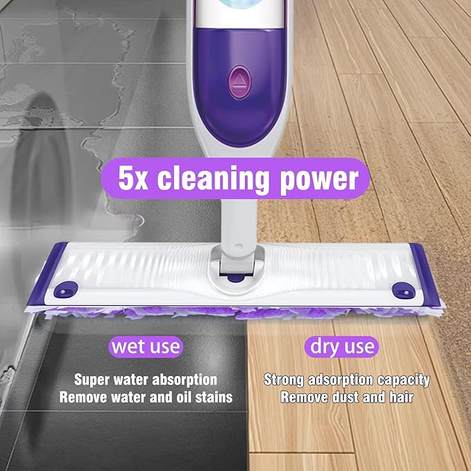 Power Mop Refills for Power Mop Multi-Surface Mop，Power Mop Pads for PowerMop Wood Mop,Compatible with Power Mop，Power Mop Pads Refills for Floor Cleaning,24 Count