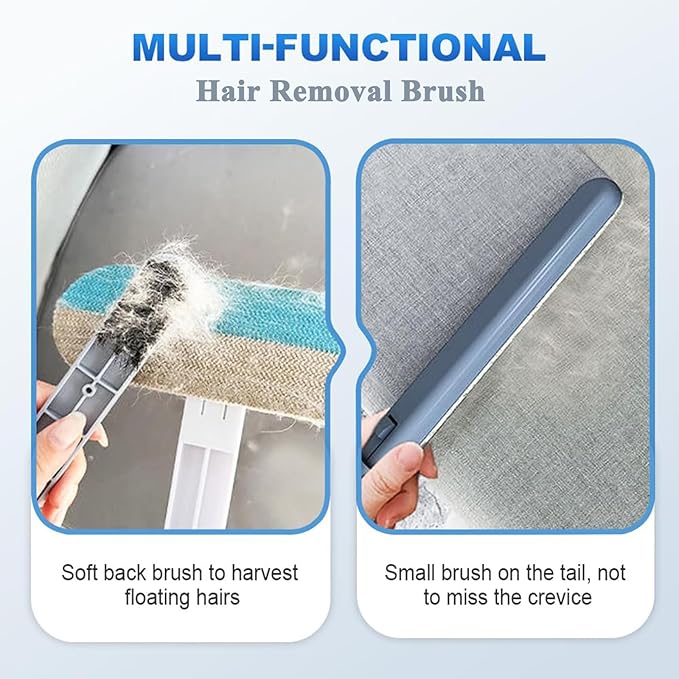 Multifunctional Pet Hair Remover, 2025 4 in 1 Washable Long Handle Cat and Dog Hair Removal Brush,Adjustable Lint Brush for Furniture, Couch, Carpet, Clothes and Laundry (2)