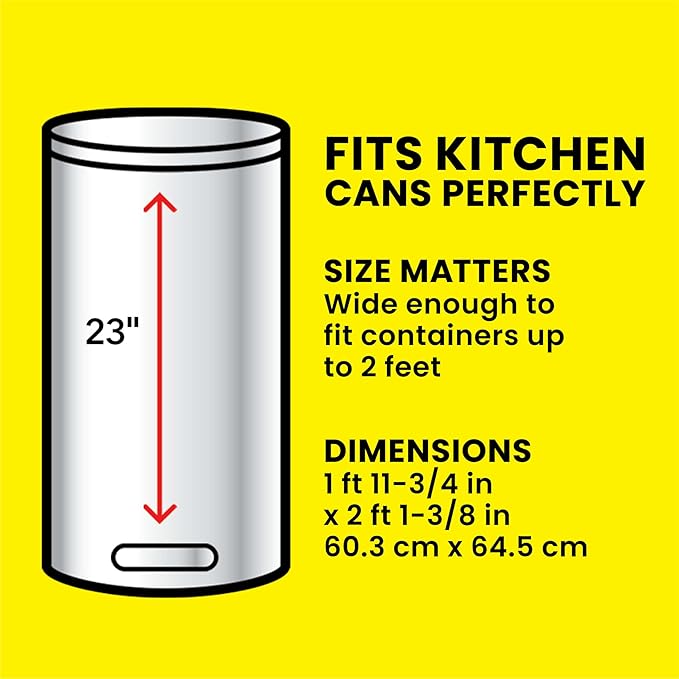 Glad ForceFlex Tall Kitchen Trash Bags, 13 Gallon, Gain Lavender, 40 Count (Package May Vary)
