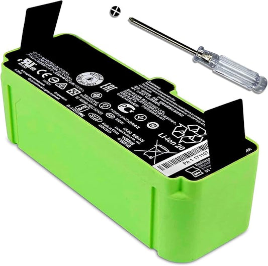 3300Mah Battery for iRobot Roomba 600 700 800 900 Series 960 801 805 850 860 877 890 891 895 780 775 760 695 680 675 640 Lithium ion Battery Replacement Series 4376392 4INR 19/65 14.14V