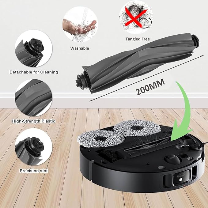 JoyBros Replacement Parts Accessories for Dreame X40 Ultra Complete L40 Ultra X40 Master MOVA P10 Pro Ultra Mop Pads X6; Dust Bag X4; Filter HEPA X4; Main Brushes X2; Side Brushes X4