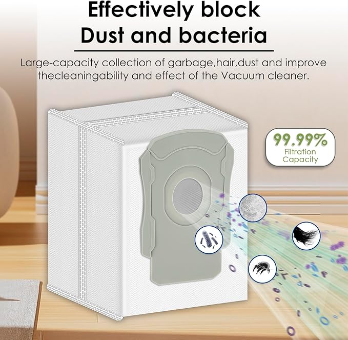 (20 Pack) Combo i5+ Replacement Parts Accessories for iRobot Roomba Combo i5, Combo j5, Combo j5+ Robot Vacuum, Dual Roller Brushes, 6 Side Brushes, 5 HEPA Filters, 4 Dust Bags, 3 Mop Pads