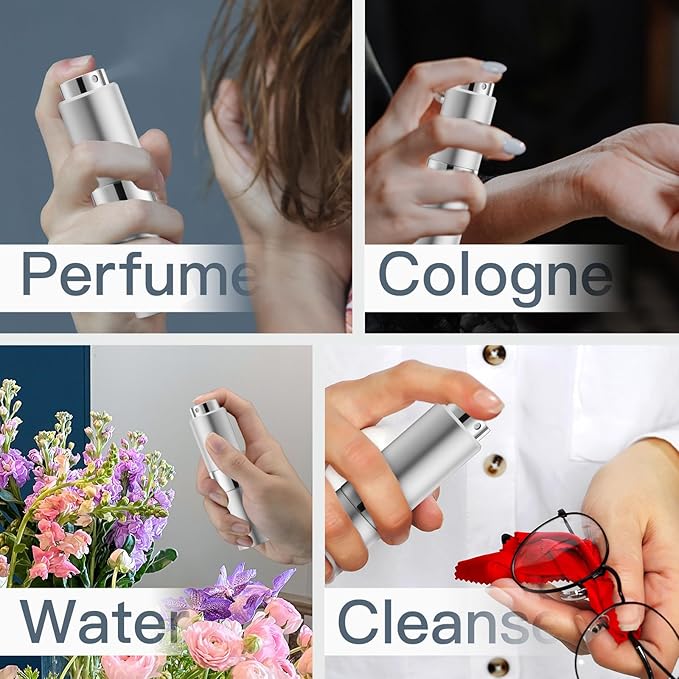 Perfume Travel Refillable Atomizer Bottle: Cologne Spray Mini for Refill - Empty Fragrance Sprayer for Men - Large Size 20ML