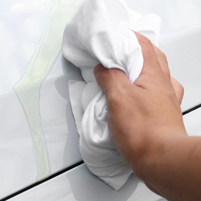 Arkwright W43 Cotton Tshirt Rags - 5 lb Box - Soft Lint Free Cloths for Cleaning, Streak & Scratch-Free, Professional Grade Wiping Towels for Polishing, Painting, and Staining, White