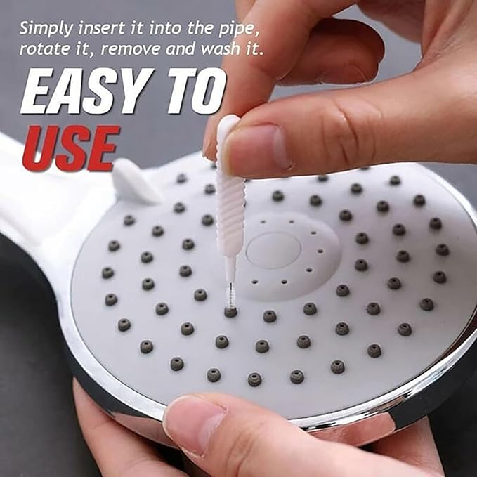 Gap Hole Anti-Clogging Cleaning Brush, 2025 Upgrade Shower Head Brush Shower Head Cleaning Brush Shower Head Cleaner Tool Multifunctional Shower Head Cleaning Brushes for Household Bathroom (20Pack)