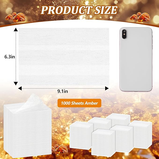 600 Count Dryer Sheets Bulk Fabric Softener Fresh Scent Dryer Sheets Naturally Softens and Removes Static Cling, Ideal for Large Households, Sensitive Skin(Amber)