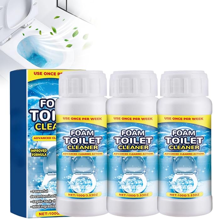Foam Toilet Cleaner, 2025 New Toilet Bowl Cleaner, Advanced Bathroom Cleaner for Home, Powerful Instant Bowl Cleaners for Toilets Squatting Pans (3)