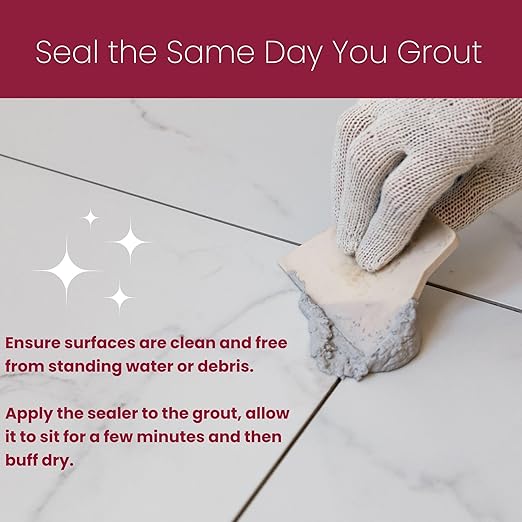 Oceancare Products High Performance Sealer | Stone & Tile Sealer | Outdoor Indoor Use | Sealer for Grout, Stone, Tile, & Concrete | Quart