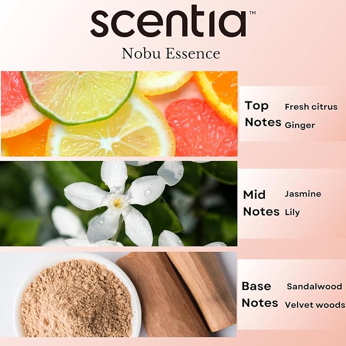 Scentia Hotel Diffuser Oil – Inspired by Nobu Hotels, Aromatherapy Fragrance Oil for Home, Office, Living Room (20 ml / 0.67 Fl Oz)