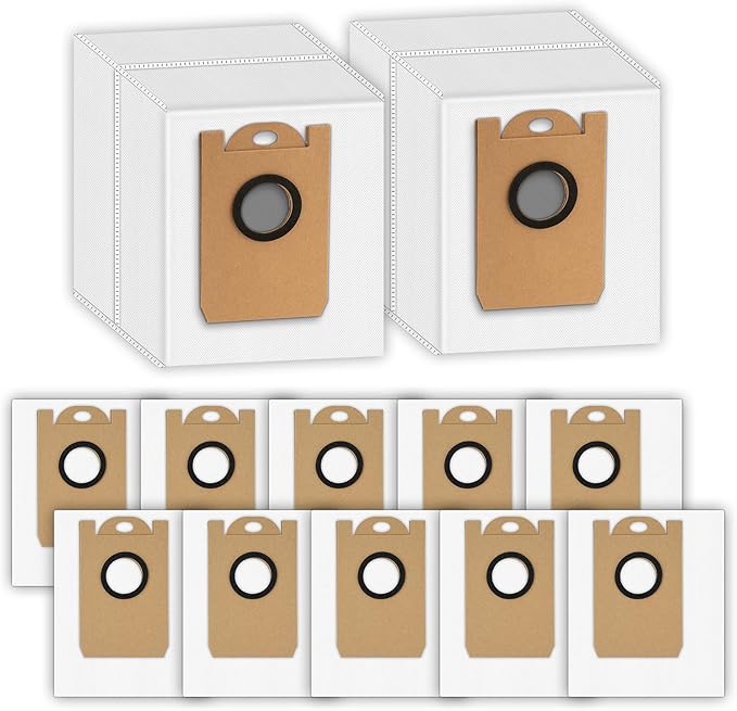 (12 Pack) T20+ Replacement Dust Bags Compatible With Airrobo T20+ Robotic Vacuum Cleaner, Disposable Dust Bags, Accessories Kit
