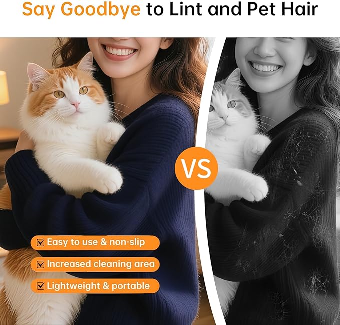 mirkir Newly Upgraded Five-Finger Electrostatic Pet Hair Remover Glove for Cats & Dogs Reusable Pet Hair Remover Tool for Clothing, Couch, Carpet, Furniture, Car Seat 3