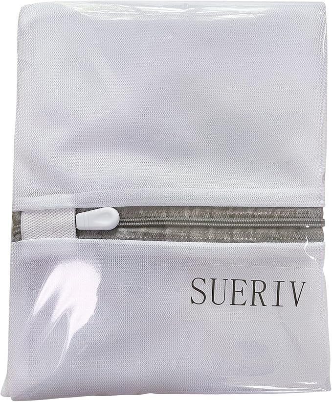 Laundry Mesh Bag-Heavy Duty Mesh Laundry Bags,Laundry Bags Mesh Wash Bag for Washing Machine-Supper Zipper Net Laundry Bag for Travel,Lingerie,Sweater,Garment,Undergarment 4（24Inch×24Inch）