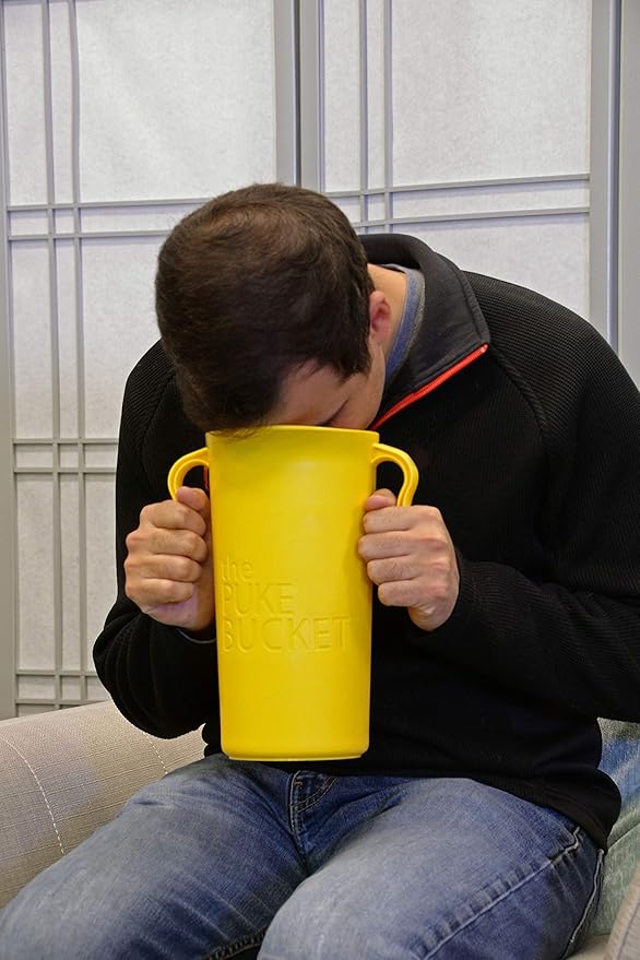 Reusable Puke Bucket for Vomit & Nausea, Hospitals, Kids, Parties, Motion Sick, 3.0L
