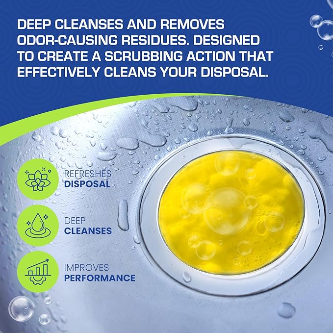 True Fresh 15 Washing Machine Cleaner Tablets & 24 Garbage Disposal Cleaner Tablets, Perfect Combo for sink and washers, Compatible with all washing machines and disposal brands - 12 Month Supply