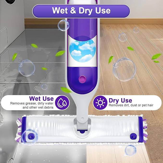 25 Count Disposable for Swiffer Power Mop Pads, 5X Cleaning Power Mop Refills, Replacement Floor Cleaning Refills, Non-Washable & Unscented for Floor Surface Cleaning