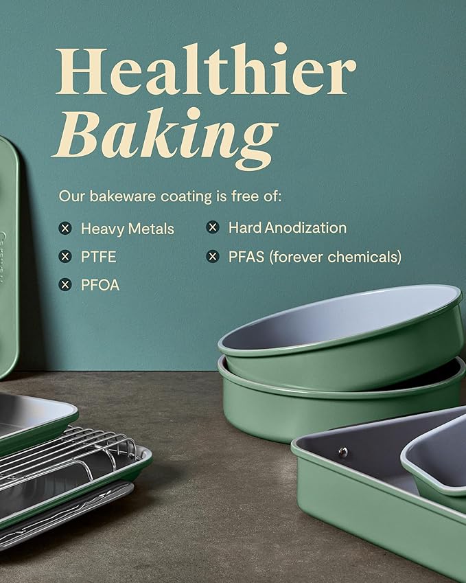Caraway Non-Stick Ceramic Baking Sheet - Naturally Slick Ceramic Coating - Non-Toxic, PTFE & PFOA Free - Perfect for Baking, Roasting, and More - Medium (15" x 10") - Perracotta
