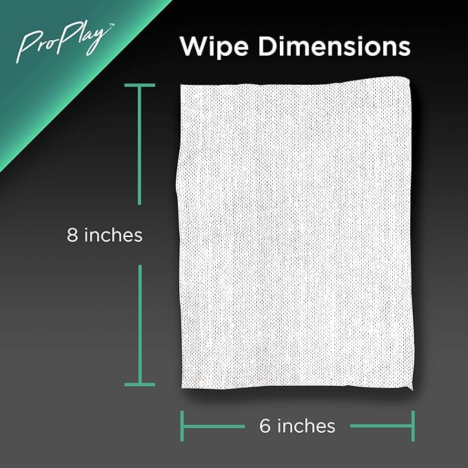 ProPlay Ball & Club Cleaning Wipes | Powerful Cleaner Removes Dirt, Grass, and Sand | Convenient, Resealable Pack - Unscented 3 Pack