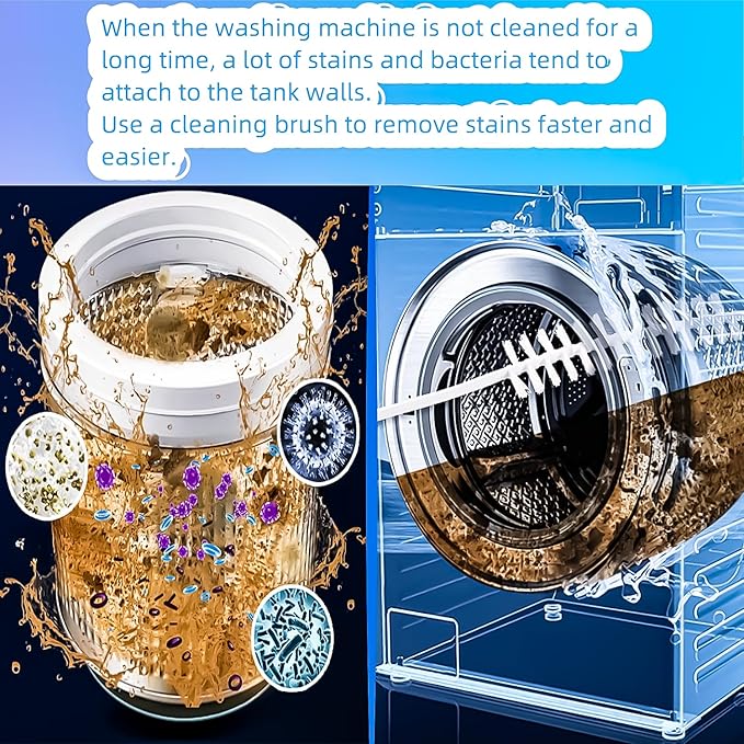 Washing Machine Cleaning Brush, Washing Machine Brush Washing Machine Cleaner Front Load Washer Cleaner Brush Load Washer Cleaner Drum Washing Machine Brush Washing Machine Cleaning Tools 3pcs