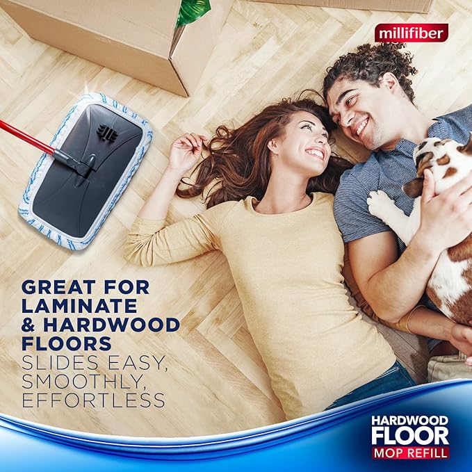 Millifiber Microfiber Mop Refills 15x8 Inches, 6-Pack (Mop is Not Included)