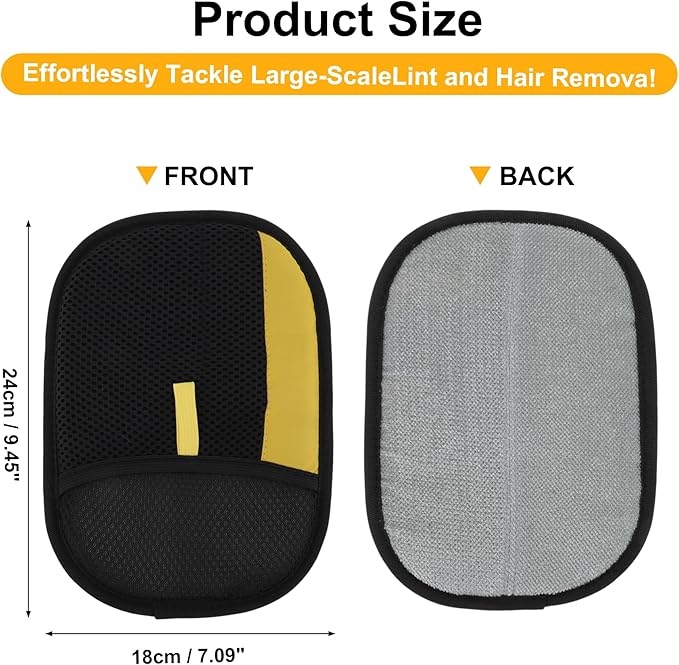 GLIDESMOOTH Pet Hair Remover Gloves, Advanced Static-Adhesive Pet Hair Removal Gloves, Reusable Cat Dog Hair Remover Mitt, Pet Grooming Glove for Shedding, 1PCS