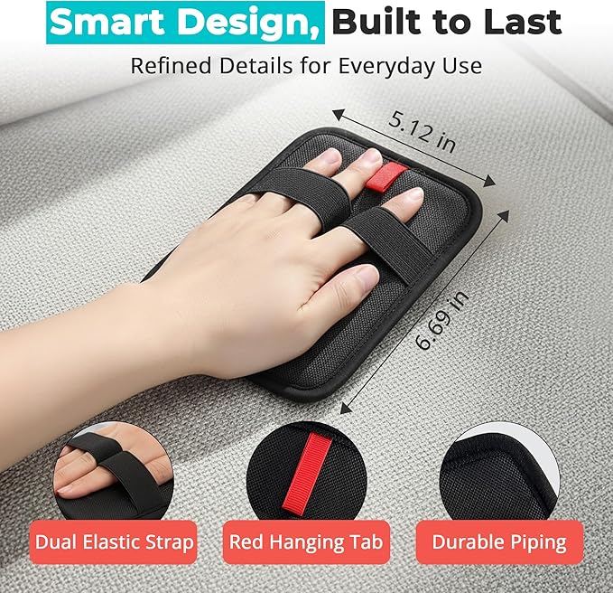 Choodeks Pet Hair Removal Gloves, Black Electrostatic Grooming Tool for Dogs, Cats, Furniture, Car Seats, Clothing, Carpet, Reusable 2-in-1 Design, 2 Pack