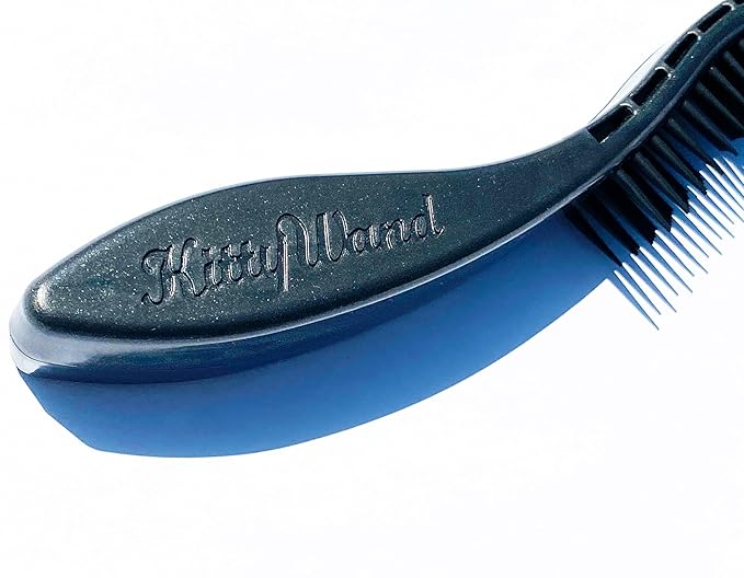 KittyWand Cat Brush, Black. Designed for Comfort, Created for Results. This innovative grooming brush features multi contoured shapes that gently adapt to your cats body for a stress free grooming.