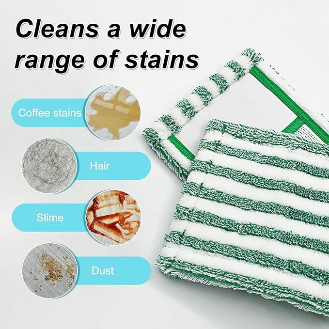 Mop Pads Refills Compatible with Libman Wet & Dry Microfiber Mop,6 Pack Microfiber Mop Refills for Multi Surface Hardwood Floors,Reusable Washable Microfiber Dust Mop Pads for Wet/Dry Floor Cleaning