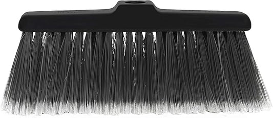 Fuller Brush Black Kitchen Broom – Heavy Duty Floor Sweeper with Fine Bristles & Adjustable Steel Handle - Dust Sweeping for Home or Office Wood, Laminate, Linoleum and Tile Floors (Head for Broom)