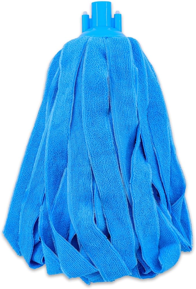Microfiber Cloth String Mop Head Refill, Loop End Screw On Mop Head Compatible with All Standard US Threading Pole (Acme 3/4 inch Thread) (1)