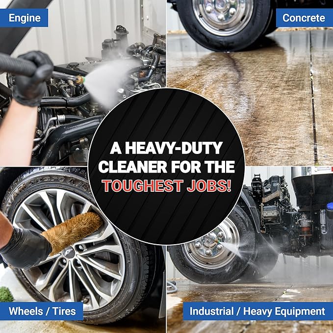 AIM Purple Dragon - Heavy Duty Degreaser Concentrate Industrial Degreaser, Wheel and Tire Cleaner, Equipment Degreaser cleaner - Premium Car Cleaner - Gal