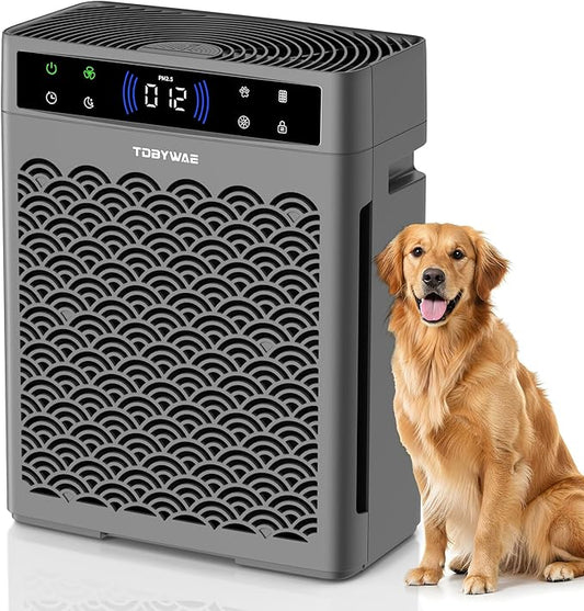 Air Purifiers for Home Large Room Up to 2200 Ft², HEPA Air Purifier for Home with Washable Pre-Filter, Fragrance, Air Cleaner for Pet Hair in Bedroom, Dorm Room, Office