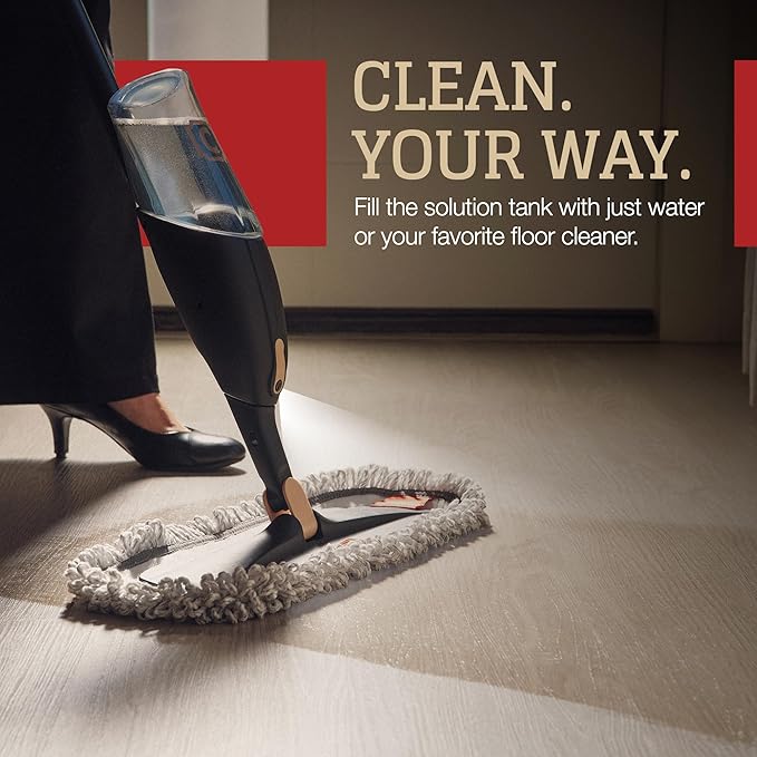 CAMPANELLI Pro Series Spray Mops for Floor Cleaning - Long-Lasting Durable Microfiber Mop with 2 Easy Glide Pads & Solution Tank for Hardwood Laminate, Tile and Vinyl Floors | 19" Wide