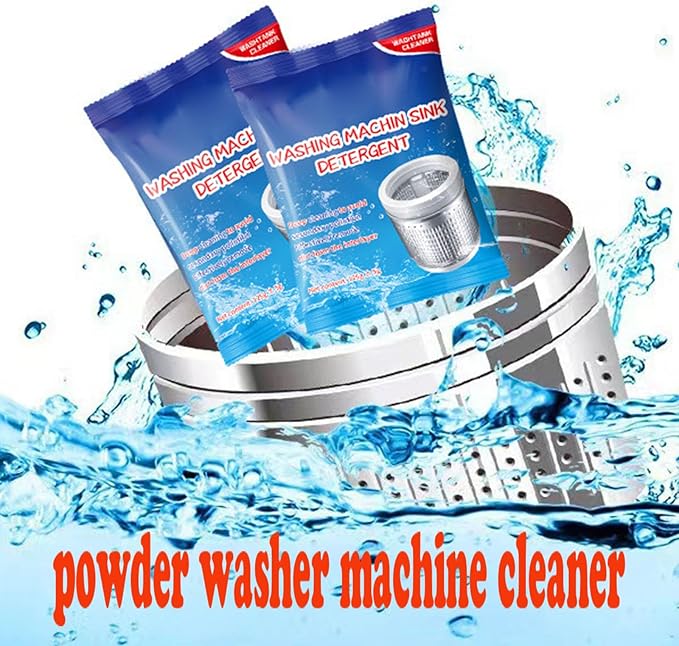 ATHNO Powerful Stain Remover Washer Tank Cleaner,Powder Washing Machine Cleaner,Top Load and Front Load Washers,Descaler for Drum,Tub & All Internal Parts (5PCS)