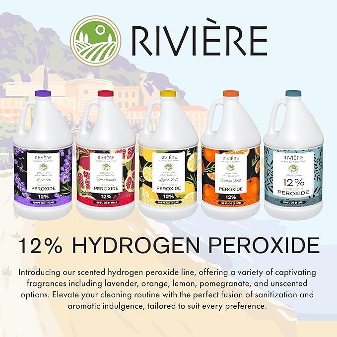 Rivière 12% Scented Hydrogen Peroxide, Gallon, Lavender