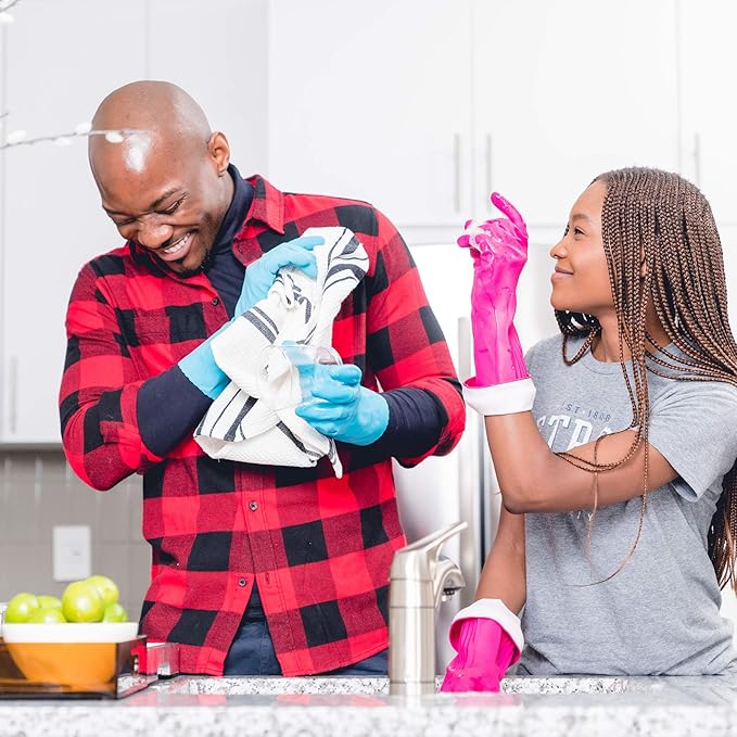 PLAYTEX Living Reusable Rubber Cleaning Gloves, Large (Pack of 3)