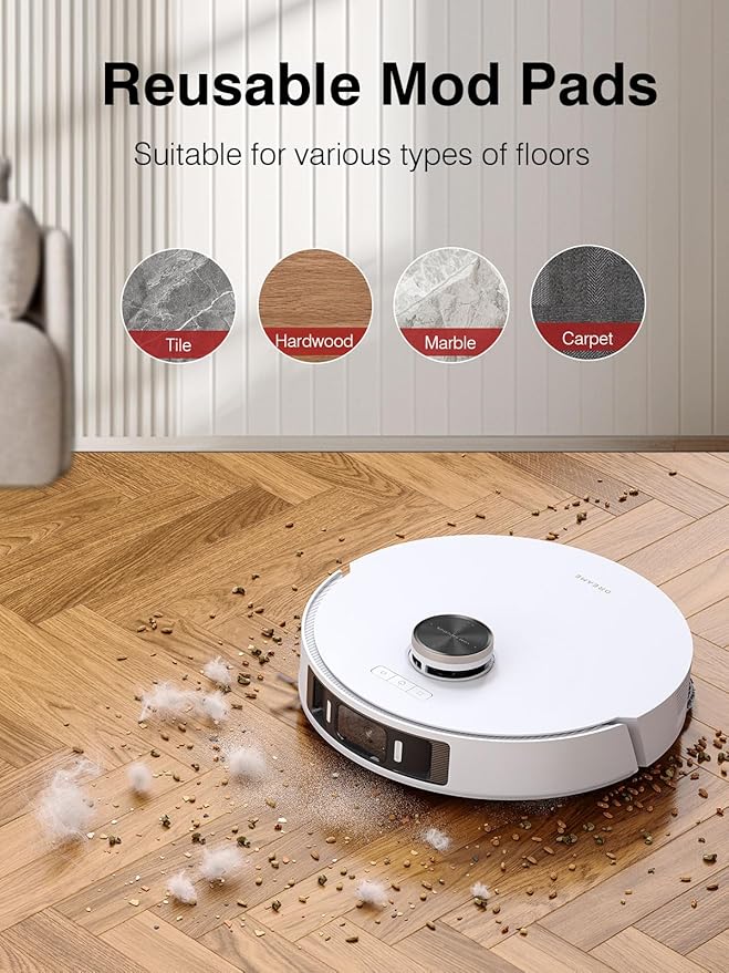 Aileway 22 Pcs Replacement Parts Accessories for Dreame L10s Ultra/L10s Pro Gen 2/L10s Ultra/L10s Pro/L10 Prime/Xiaomi X10+/X20+, Mop Pads X6; Dust Bag X4; Filter X4; Main Brushes X1; Side Brushes X6