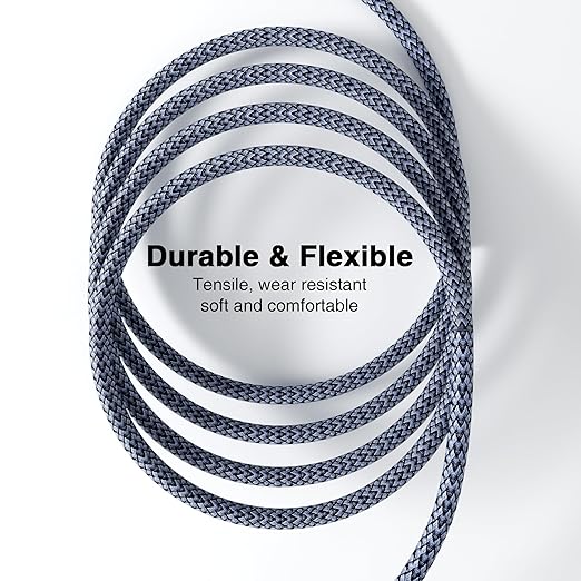 Msaose Braided Thunderbolt 4 Cable 5 FT 2 Pack Compatible, 40Gbps, 240W PD, 8K@60Hz / 4K@144Hz, Dual 4K for Mac mini M4 / M4 Pro, iPhone 17, MacBook Pro/Air, SSD, Docking, eGPU, XPS, USB4