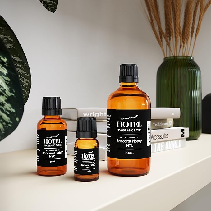 AirScent Hotel Diffuser Oil No. 1023 Inspired by The Baccarat Hotel Scent - Love Affair Fragrance Oil for Ultrasonic and Waterless Diffusers and Crafting - 500 mL, 16.9 fl oz Glass Bottle