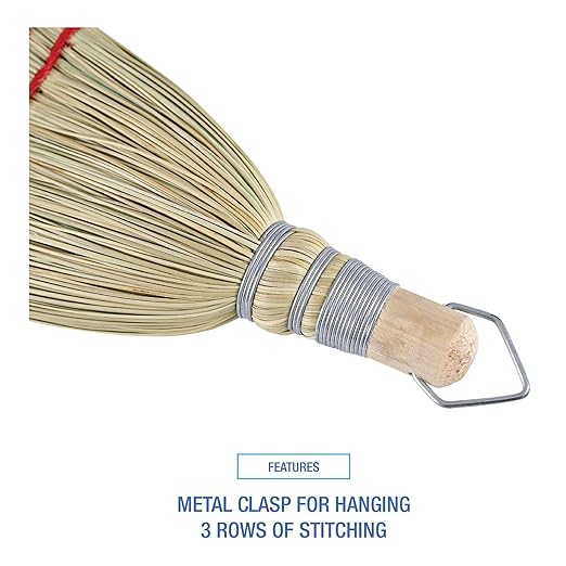 Boardwalk BWK951WC Corn Fiber Whisk Brooms - Yellow (1 Dozen)