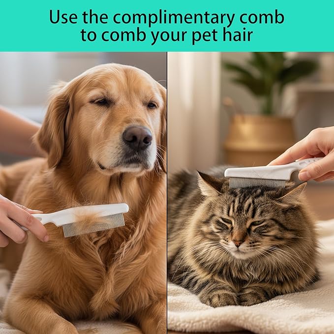 Multifunctional Pet Hair Remover Tool for Furniture,Multifunctional Double Sided Dogs Cats Hair Removal Brush & Pet Grooming Comb,Washable and Reusable,Suitable for Sofas,Carpets,Clothes,Pet beds,Etc
