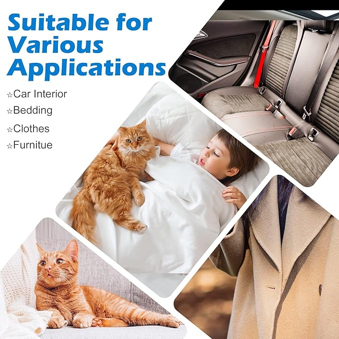 Portable Lint Remover,Reusable Cat Hair Remover，Dog Hair Remover,Lint Shaver,Carpet Scraper,Clothes Fur Fuzz Brush for Carpet,Clothing,Car Mats,Couch,Furniture Rugs Pink