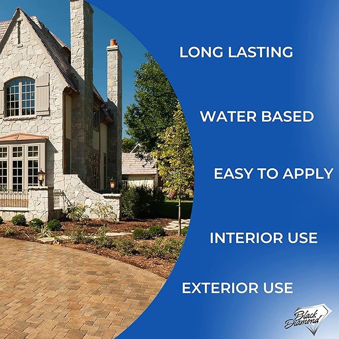 Color Enhancer Sealer for All-Natural Stone and Pavers. Marble, Travertine, Limestone, Granite, Slate, Concrete, Grout, Brick, Block. (1-Quart)