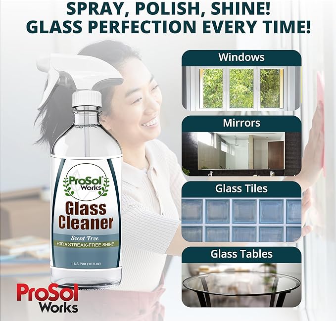 Glass & Surface Cleaning Trio – 3-Pack - Includes All-Purpose Cleaning Spray, Floor & Glass Cleaner - 16 fl oz Each - Non-Toxic & Made in USA